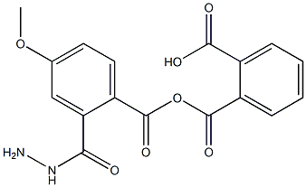 2-{[2-(4-methoxybenzoyl)hydrazino]carbonyl}benzoic acid分子式结构图