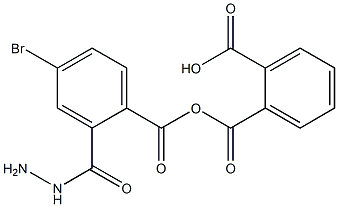 2-(2-(4-溴苯并基)肼-1-羰基)苯甲酸分子式结构图