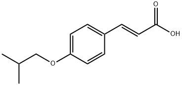 (E)-3-(4-异丁氧基苯基)丙烯酸分子式结构图