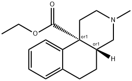 3-methyl-10b-carbethoxy-1,2,3,4,4a,5,6,10b-octahydrobenzo(f)isoquinoline分子式结构图