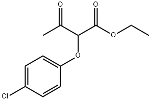 2-(4-氯苯氧基)-3-氧代丁酸乙酯分子式结构图