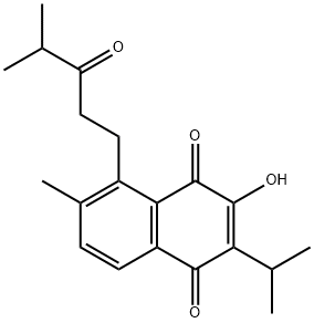 3-氧红根草对醌分子式结构图