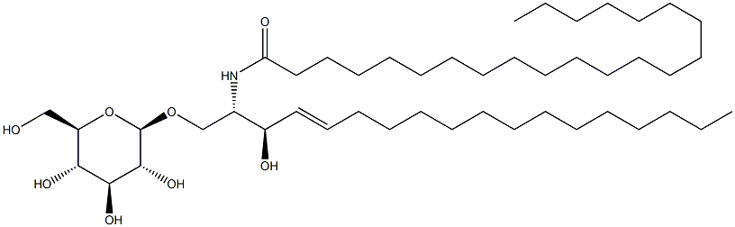 b-D-Glucopyranosyl-1,1'-N-Docosanoyl-2'-Docosanamide-4'-octadecene-1',3'-diol分子式结构图