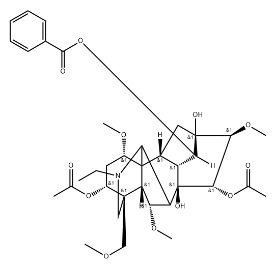 3,15-diacetylbenzoylaconine分子式结构图