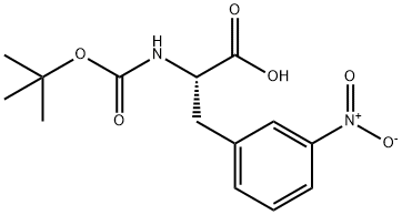 BOC-3-硝基-DL-苯丙氨酸分子式结构图