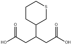 3-(四氢-2H-噻喃-3-基)戊二酸分子式结构图