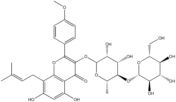 宝藿苷VII分子式结构图