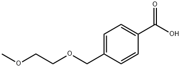 4-[(2-甲氧基乙氧基)甲基]苯甲酸分子式结构图