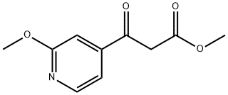 3-(2-甲氧基-4-吡啶基)-3-羰基丙酸甲酯分子式结构图