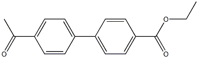 4-乙酰基-[1,1-联苯]-4-羧酸乙酯分子式结构图