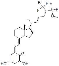 26,26,26,27,27-pentafluoro-1-hydroxy-27-methoxyvitamin D3分子式结构图