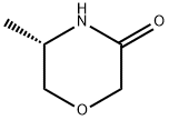 (5S)-5-METHYLMORPHOLIN-3-ONE分子式结构图