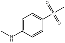 N-甲基-4-(甲基磺酰基)苯胺分子式结构图