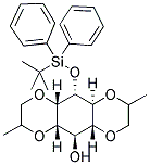 3-O-[(T-BUTYLDIPHENYLSILYL)]-1,2:4,5-BIS-O-(1-METHYLETHYLIDENE)-D,L-MYO-INOSITOL分子式结构图