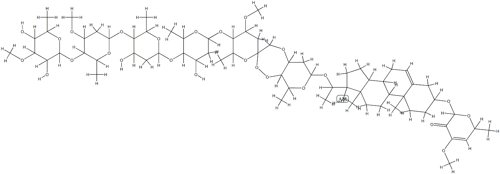 periplocoside K分子式结构图