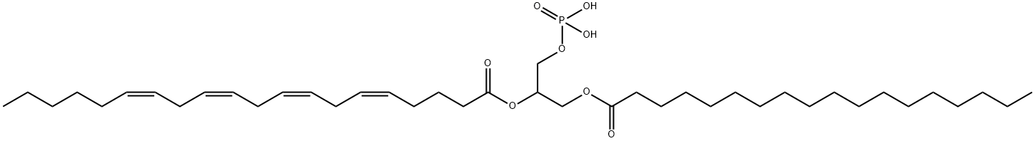 1-stearoyl-2-arachidonoylphosphatidic acid分子式结构图