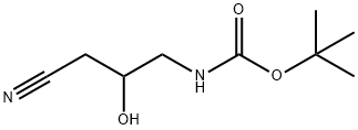 N-(3-氰基-2-羟丙基)氨基甲酸叔丁酯分子式结构图