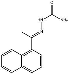 2-(1-(NAPHTHALEN-1-YL)ETHYLIDENE)HYDRAZINE-1-CARBOXAMIDE分子式结构图