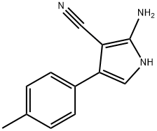 2-氨基-4-(对-甲苯基)-1H-吡咯-3-甲腈分子式结构图