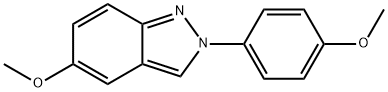 5-甲氧基-2-(4-甲氧基苯基)-2H-吲唑分子式结构图