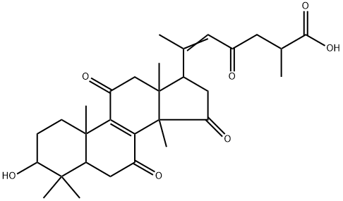 灵芝烯酸H分子式结构图