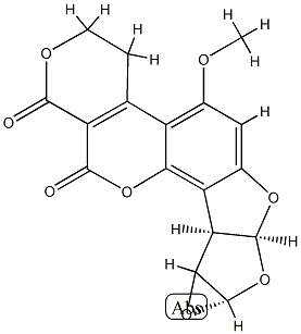 aflatoxin G1 9,10-epoxide分子式结构图