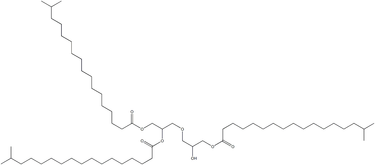 聚甘油-2 三异硬脂酸酯分子式结构图