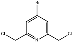 4-Bromo-2,6-bis(chloromethyl)-pyridine分子式结构图