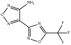 4-[5-(三氟甲基)-1,2,4-噁二唑-3-基]-1,2,5-噁二唑-3-胺分子式结构图