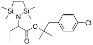 1-Aza-2,5-disilacyclopentane-1-acetic  acid,  -alpha--ethyl-2,2,5,5-tetramethyl-,  2-(4-chlorophenyl)-1,1-dimethylethyl  ester分子式结构图