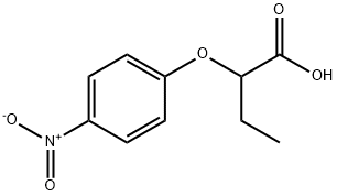 2-(4-硝基苯氧基)丁酸分子式结构图