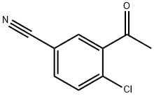 3-乙酰基-4-氯苯甲腈分子式结构图