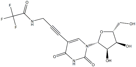 5-[3-(Trifluoroacetyl)aminopropyn-1-yl]uridine分子式结构图