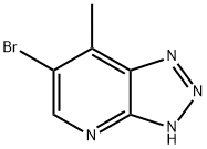 6-BroMo-7-Methyl-3H-[1,2,3]triazolo[4,5-b]pyridine分子式结构图