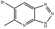 6-Bromo-5-methyl-v-triazolo[4,5-b]pyridine分子式结构图