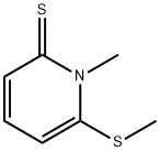 2(1H)-Pyridinethione,  1-methyl-6-(methylthio)-分子式结构图