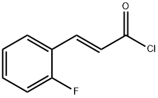 (E)-3-(2-氟苯基)丙烯酰氯分子式结构图