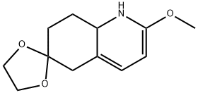 7,8-二氢-2-甲氧基螺(1,3-二氧戊环-2,6(5H)-喹啉)分子式结构图