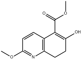 6-羟基-2-甲氧基-7,8-二氢喹啉-5-羧酸甲酯分子式结构图