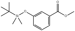 3-((叔丁基二甲基甲硅烷基)氧基)苯甲酸甲酯分子式结构图