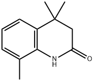 4,4,8-三甲基-3,4-二氢喹啉-2(1H)-酮分子式结构图