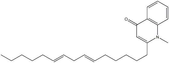 4(1H)-Quinolinone, 1-methyl-2-(6Z,9Z)-6,9-pentadecadien-1-yl-分子式结构图