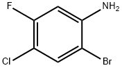 2-溴-4-氯-5-氟苯胺分子式结构图