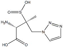 [S-(R*,R*)]-α-AMino-β-Methyl-β-sulfino-1H-1,2,3-triazole-1-butanoic Acid分子式结构图