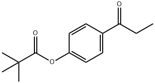 4-丙酰基-2,2-二甲基丙酸苯酯分子式结构图