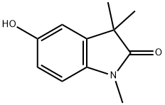 5-羟基-1,3,3-三甲基二氢吲哚-2-酮分子式结构图