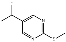 Pyrimidine, 5-(1-fluoroethyl)-2-(methylthio)- (9CI)分子式结构图