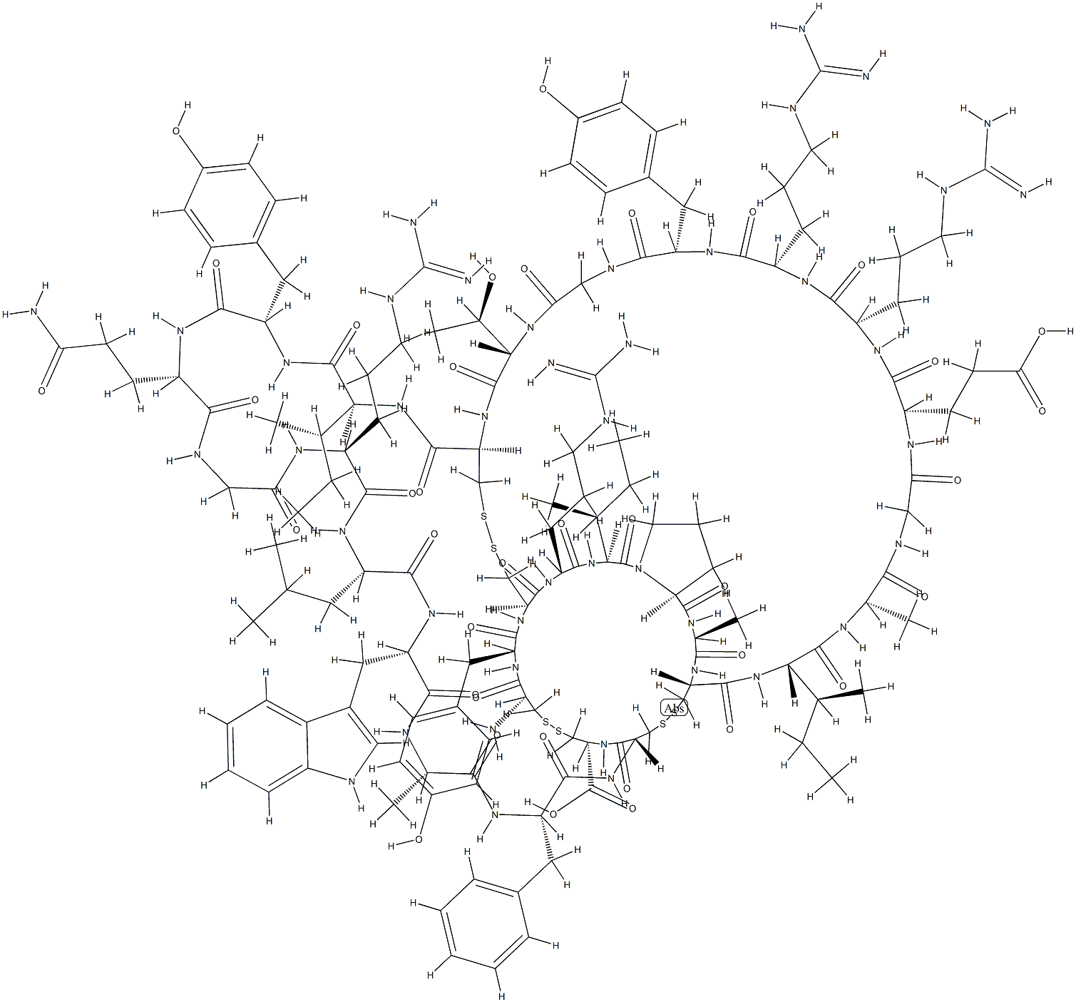 防御素 HNP-2分子式结构图