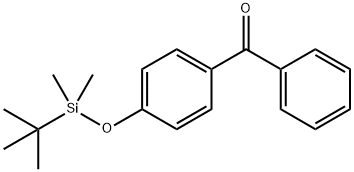 (4-(tert-ButyldiMethylsilanyloxy)phenyl)phenylMethanone分子式结构图