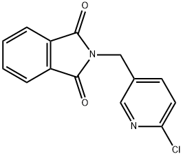 2-(6-氯-吡啶-3-基甲基)-异吲哚-1,3-二酮分子式结构图